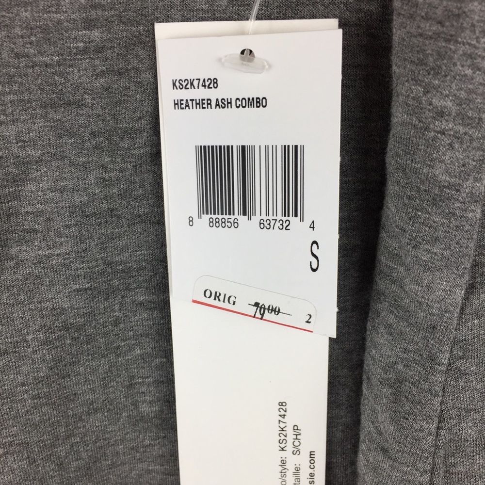 NWT Kensie Gray Black Jersey Dress Small - Picture 6 of 7